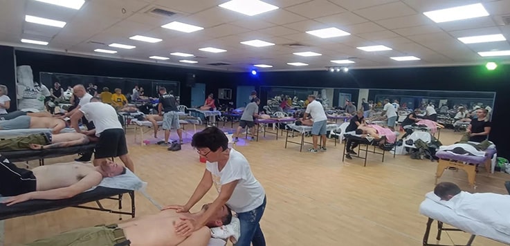 עיסויים וטיפולי ספורטתרפיה לחיילי צה"ל